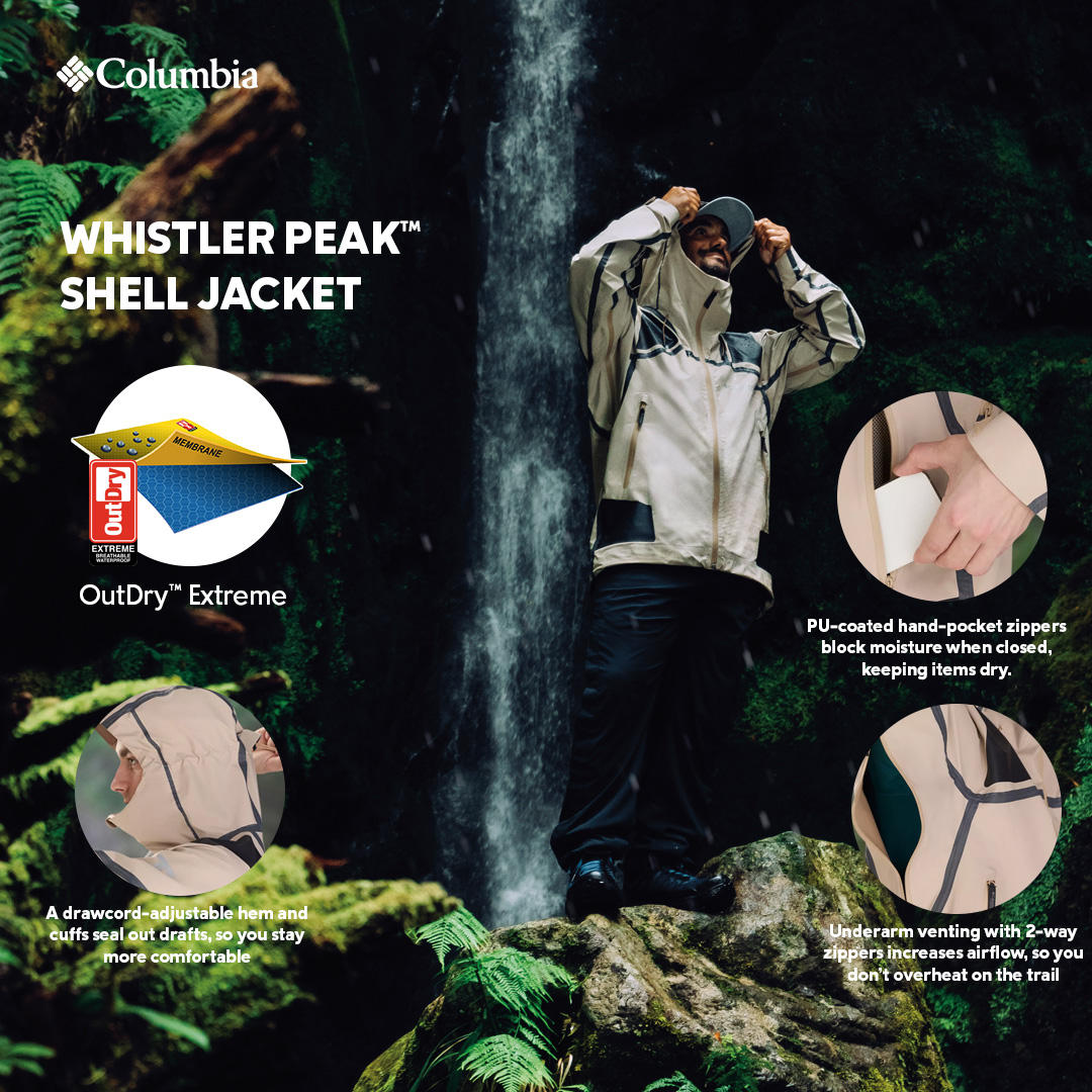 Columbia Men Brown Whistler Peak Shell