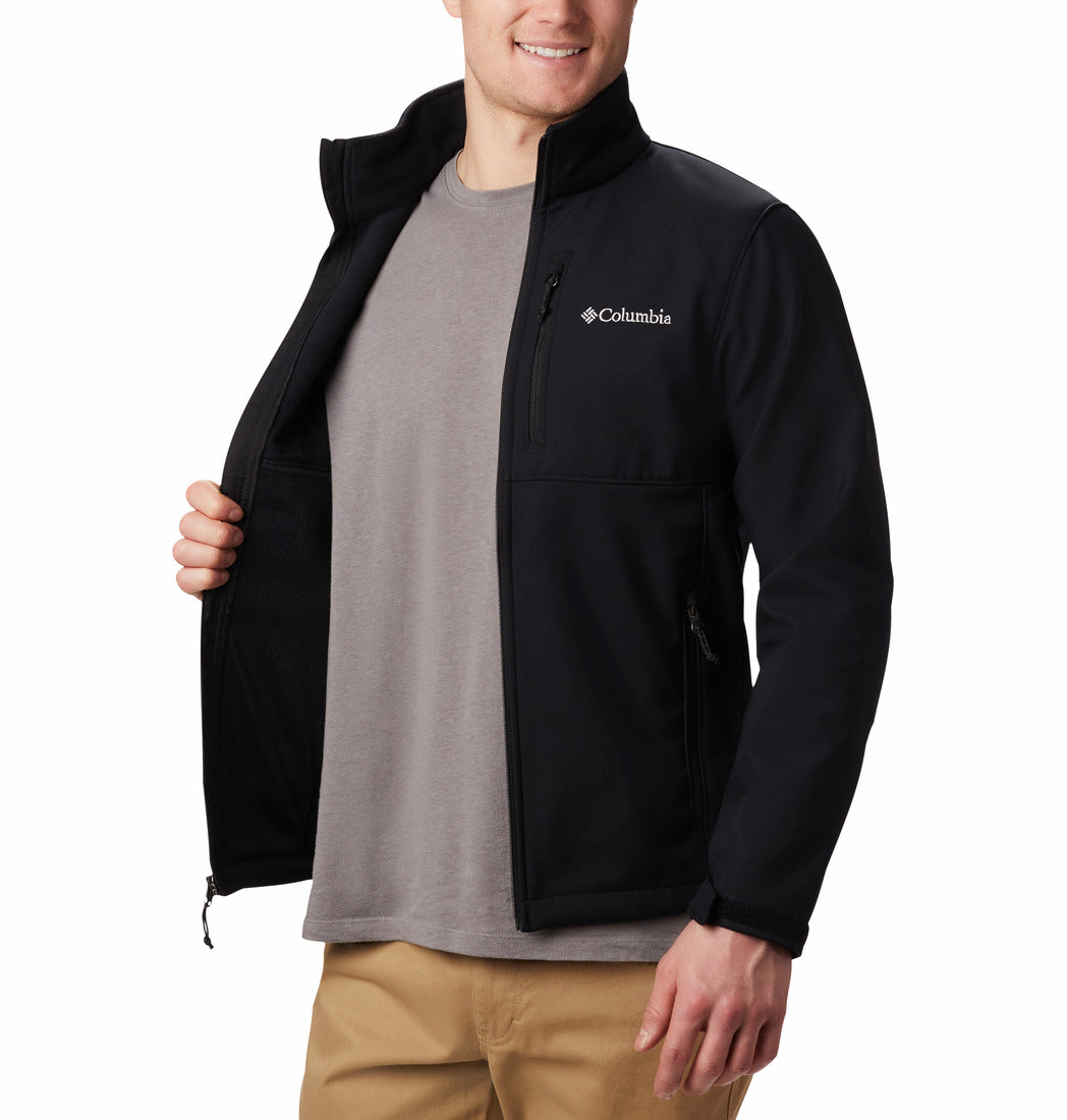 Columbia Men Black Omni-Shield Ascender Softshell Jacket (Plus Size)