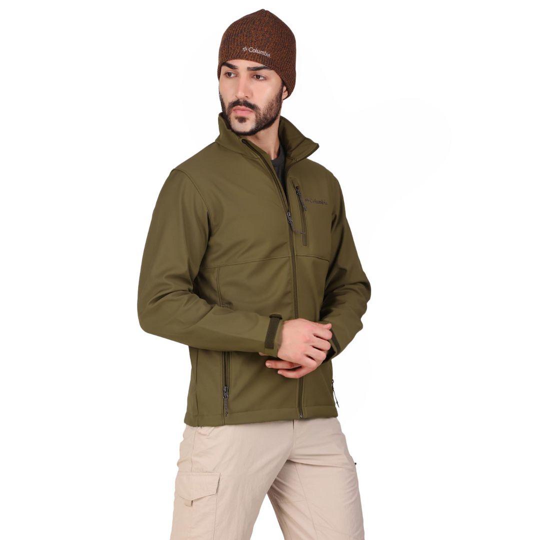 Columbia Men Green Ascender Softshell Jacket