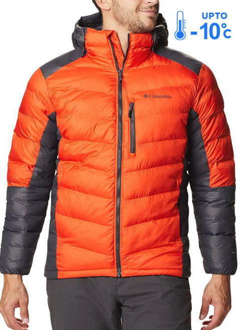 Columbia Men Orange Labyrinth Loop Hooded Jacket