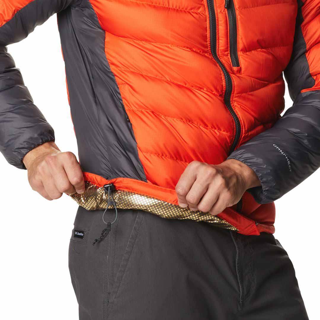 A Men Wearing Columbia Men Orange Labyrinth Loop Hooded Jacket