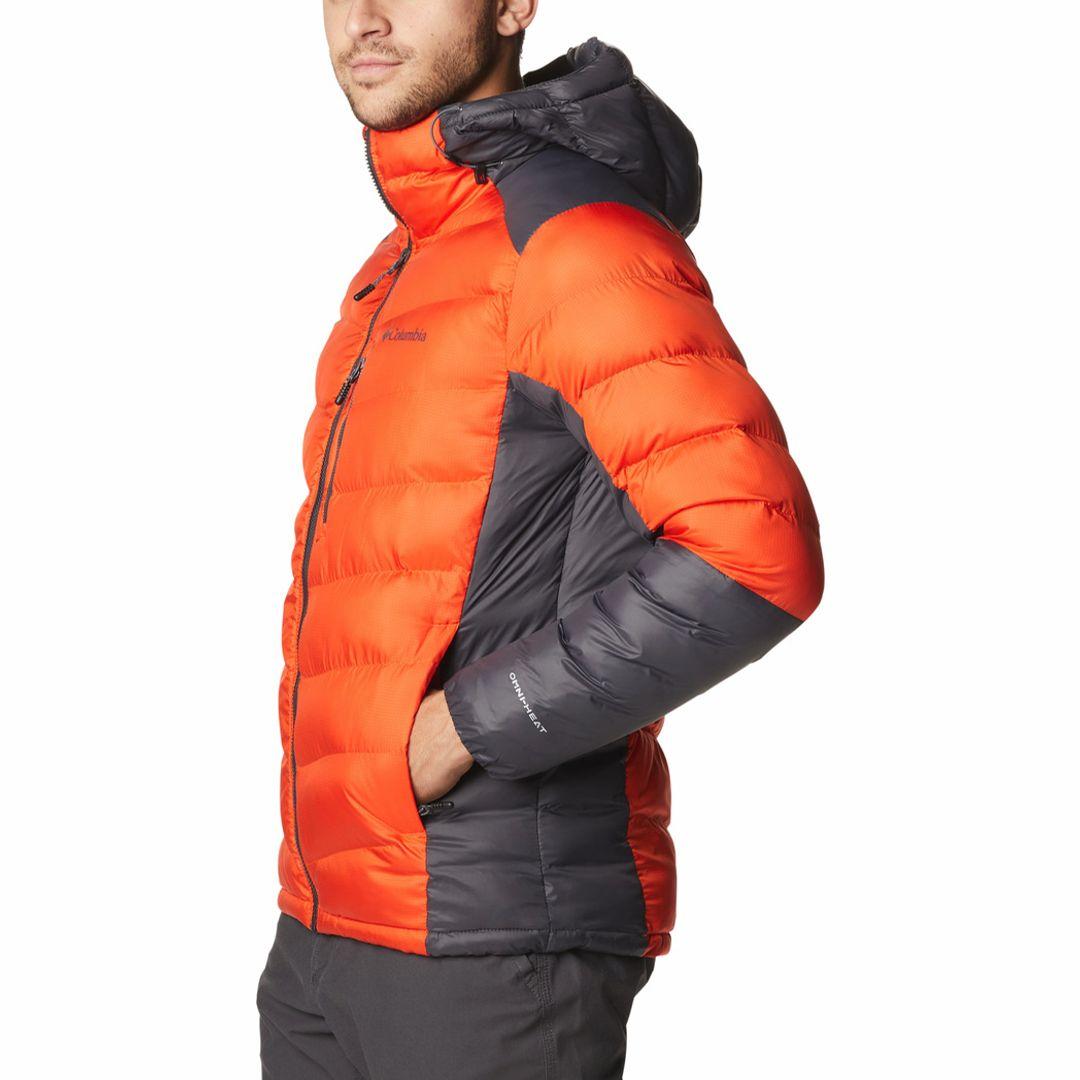 A Men Wearing Columbia Men Orange Labyrinth Loop Hooded Jacket
