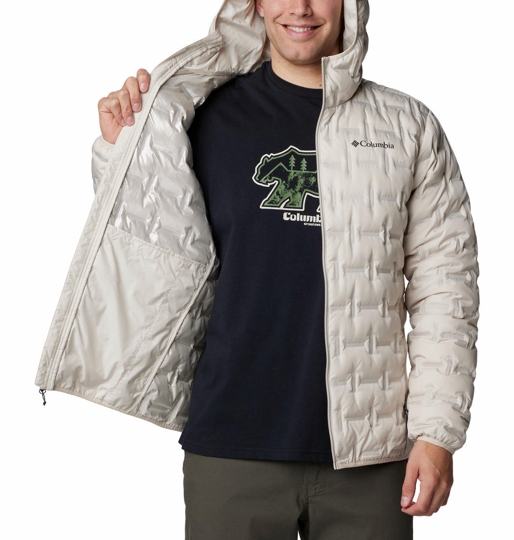 Columbia Mens Brown Delta Ridge II Down Hooded Jacket