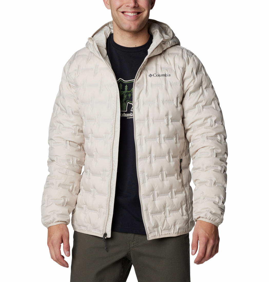Columbia Mens Brown Delta Ridge II Down Hooded Jacket