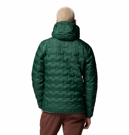 Columbia Men’s Green Omni-Heat Reflective Delta Ridge II Hooded Down Jacket Plus Size