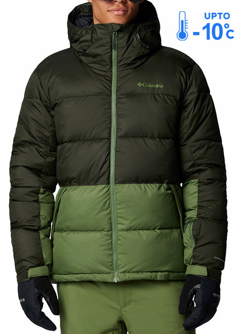 Columbia Men Green Omni-Heat Reflective Slope Style Down Jacket