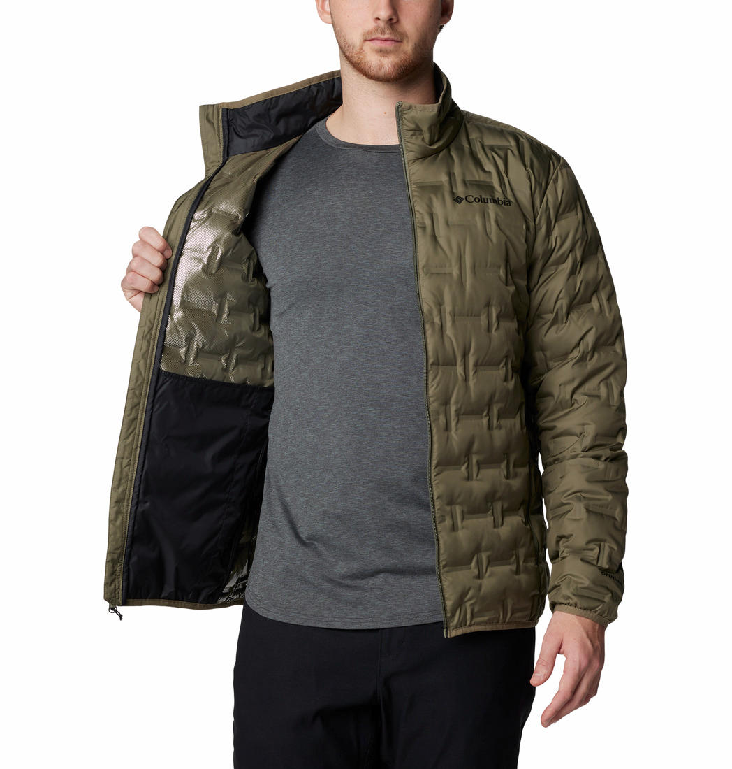Columbia Mens Green Delta Ridge II Down Jacket