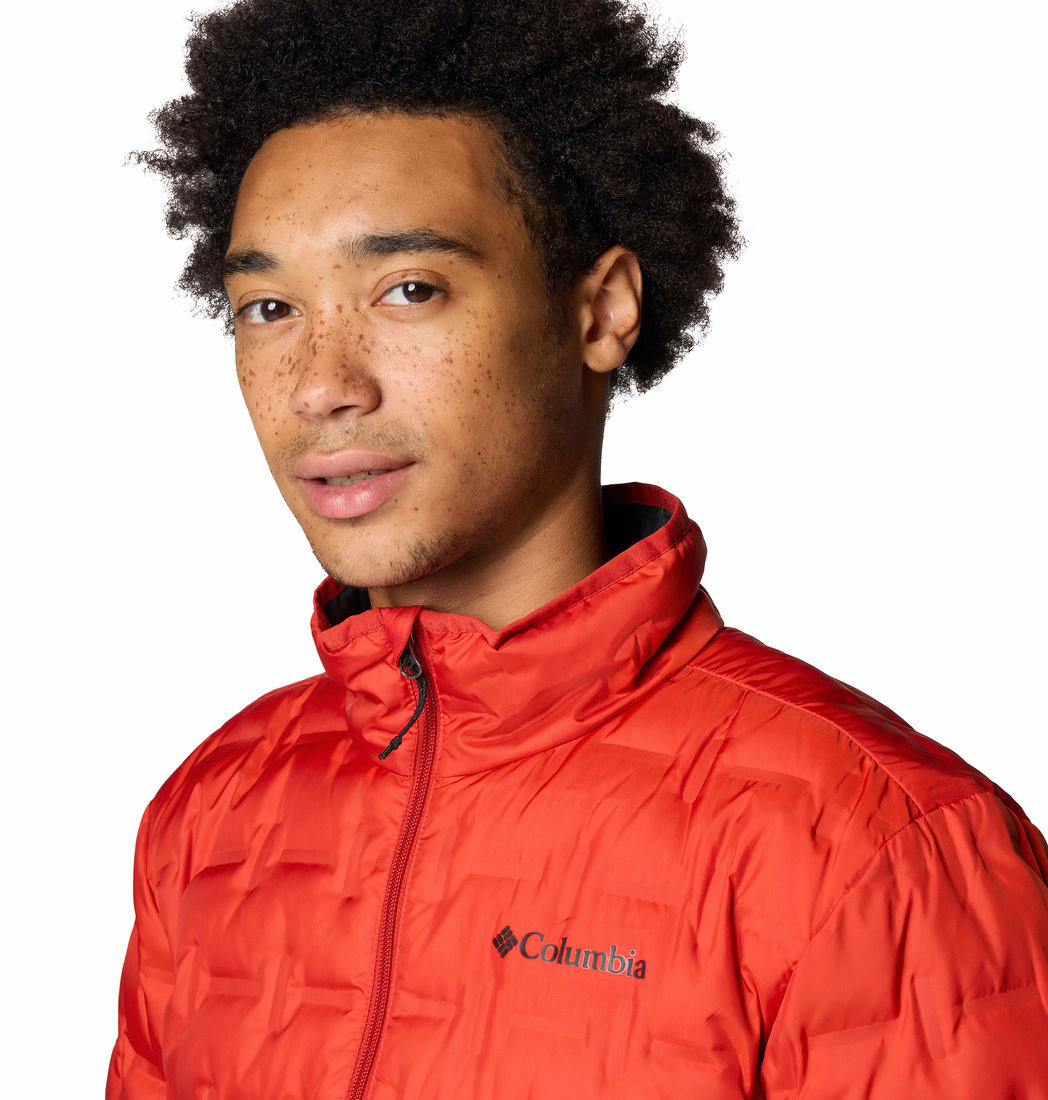 Columbia Mens Red Delta Ridge II Down Jacket