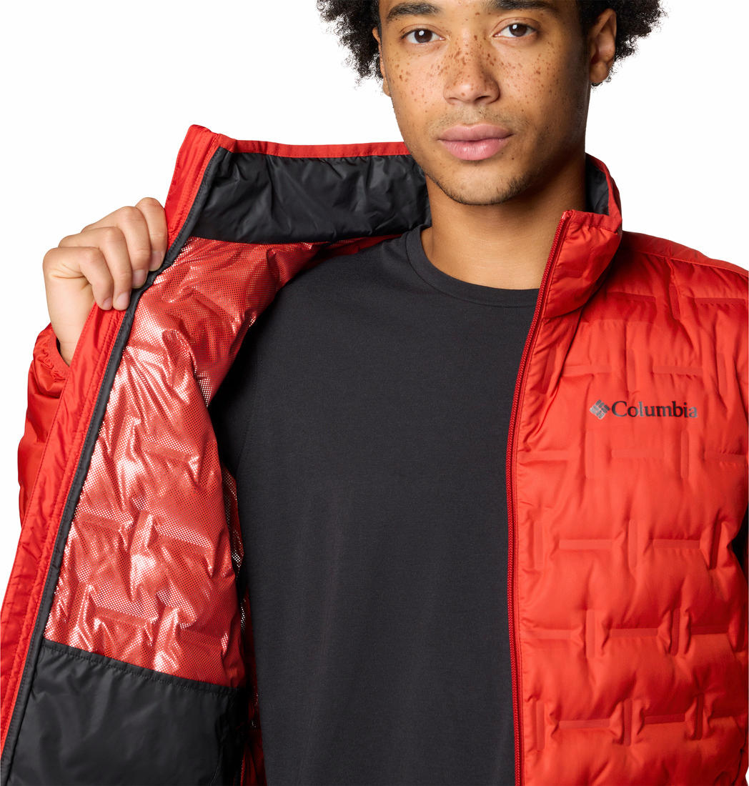 Columbia Mens Red Delta Ridge II Down Jacket