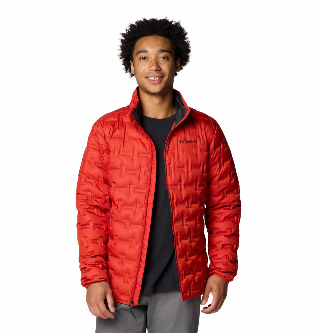 Columbia Mens Red Delta Ridge II Down Jacket