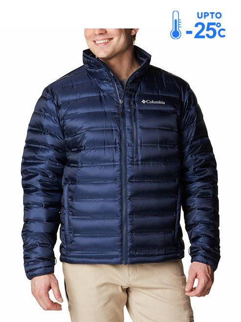 Columbia Men Navy Blue Omni-Heat Inifnity Pebble Peak II Down Jacket
