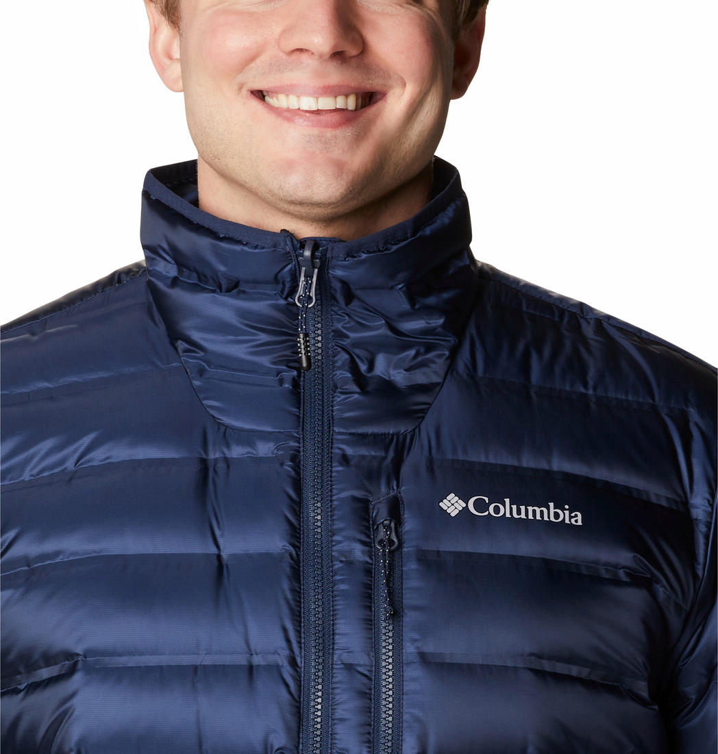 Columbia Mens Blue Pebble Peak II Down Jacket
