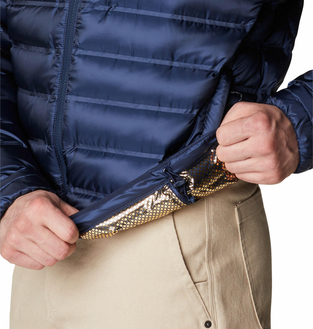 Columbia Mens Blue Pebble Peak II Down Jacket