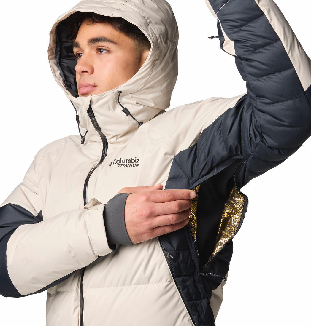 Columbia Mens Brown Roaring Fork II Down Jacket