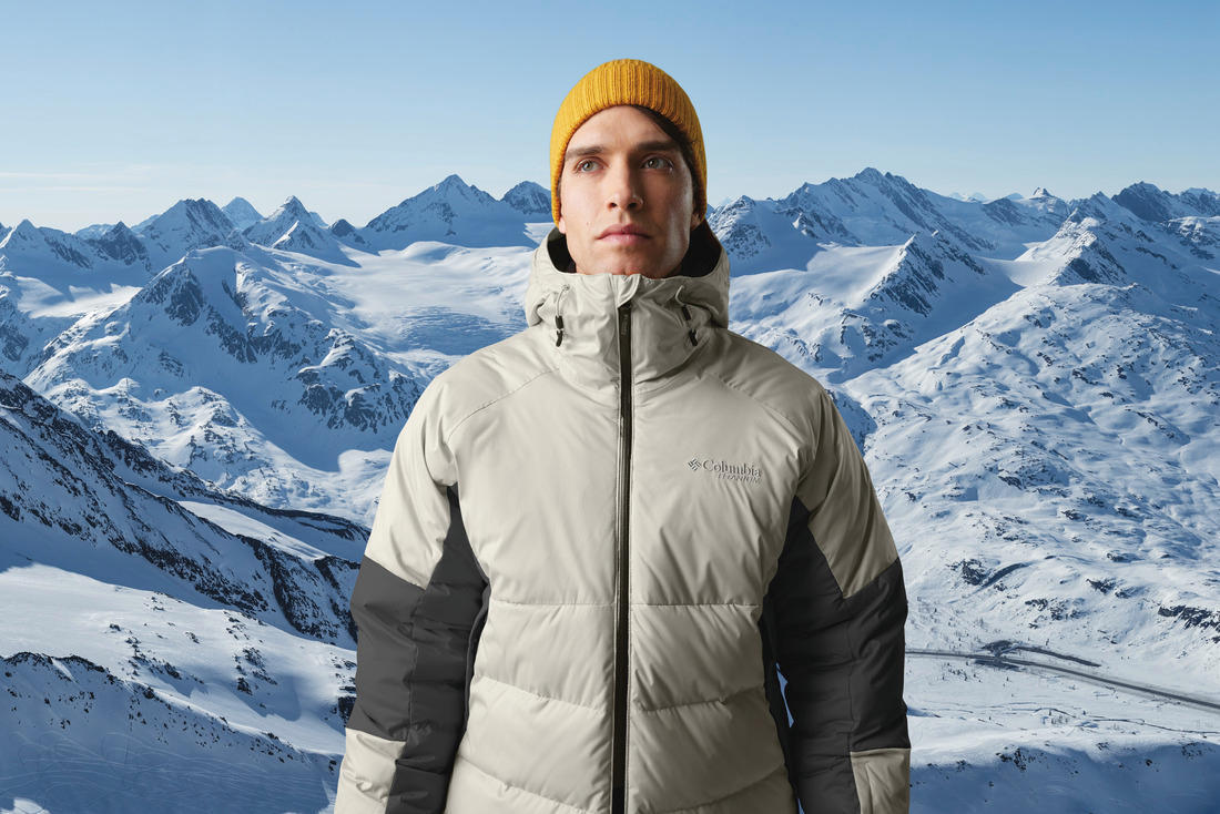 Columbia Mens Brown Roaring Fork II Down Jacket
