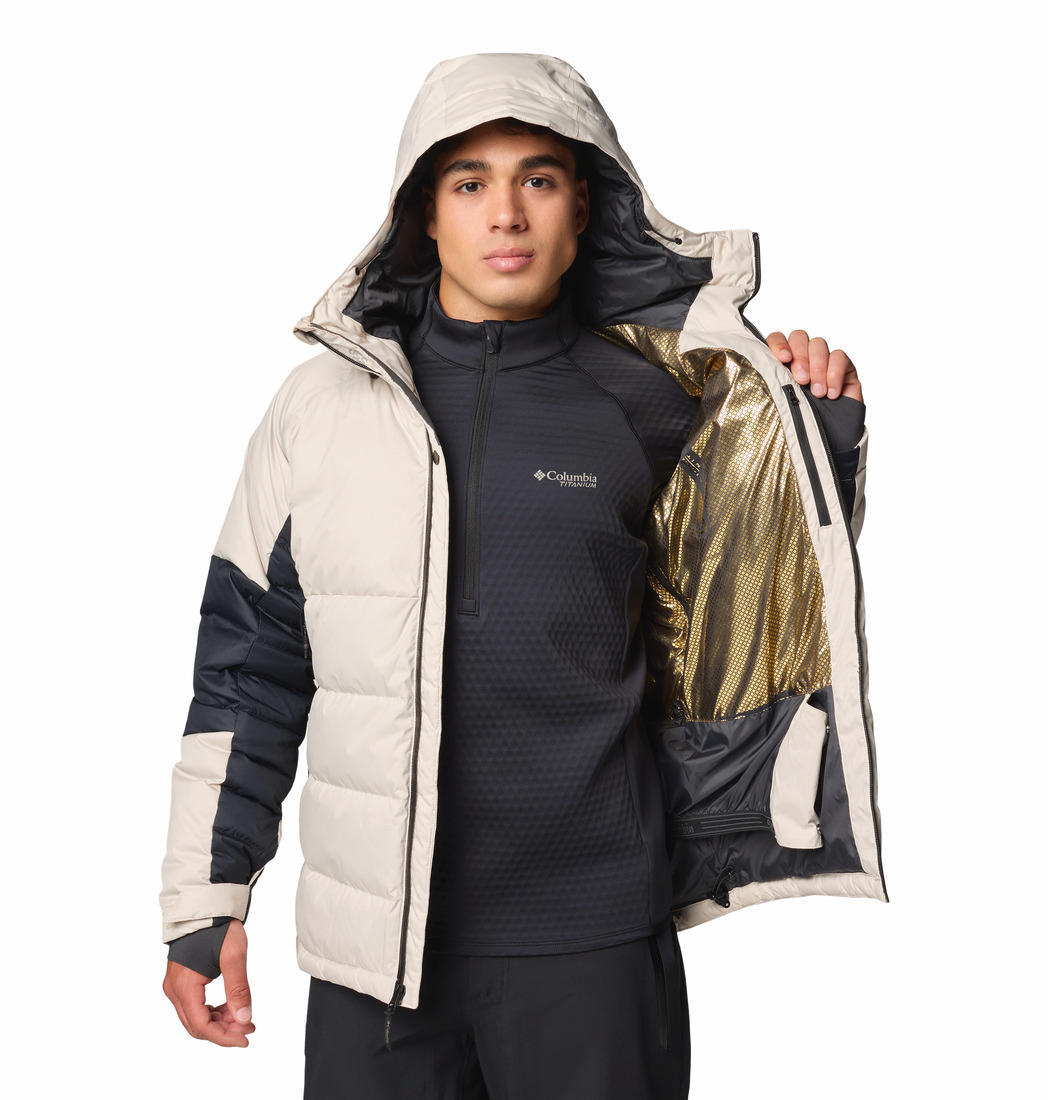 Columbia Mens Brown Roaring Fork II Down Jacket