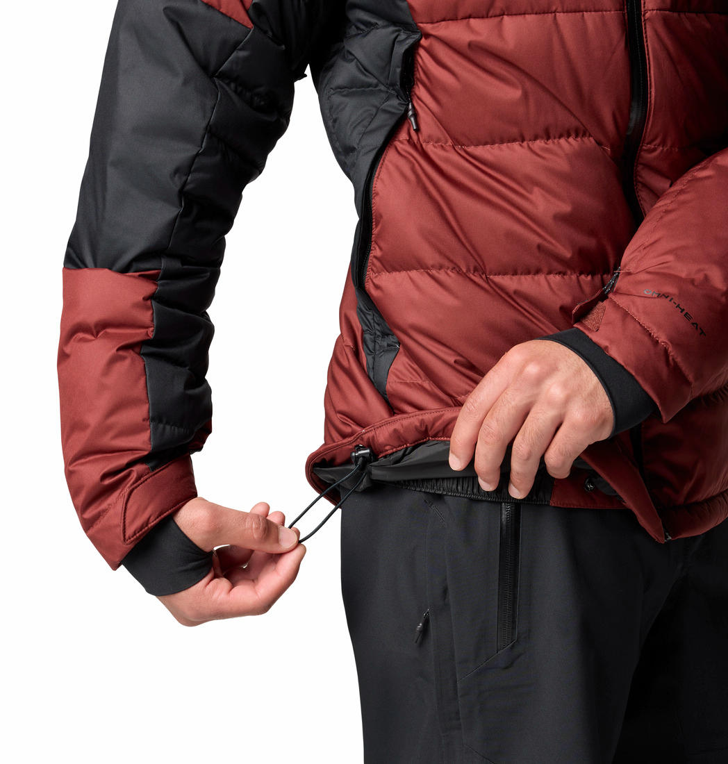 Columbia Mens Red Roaring Fork II Down Jacket