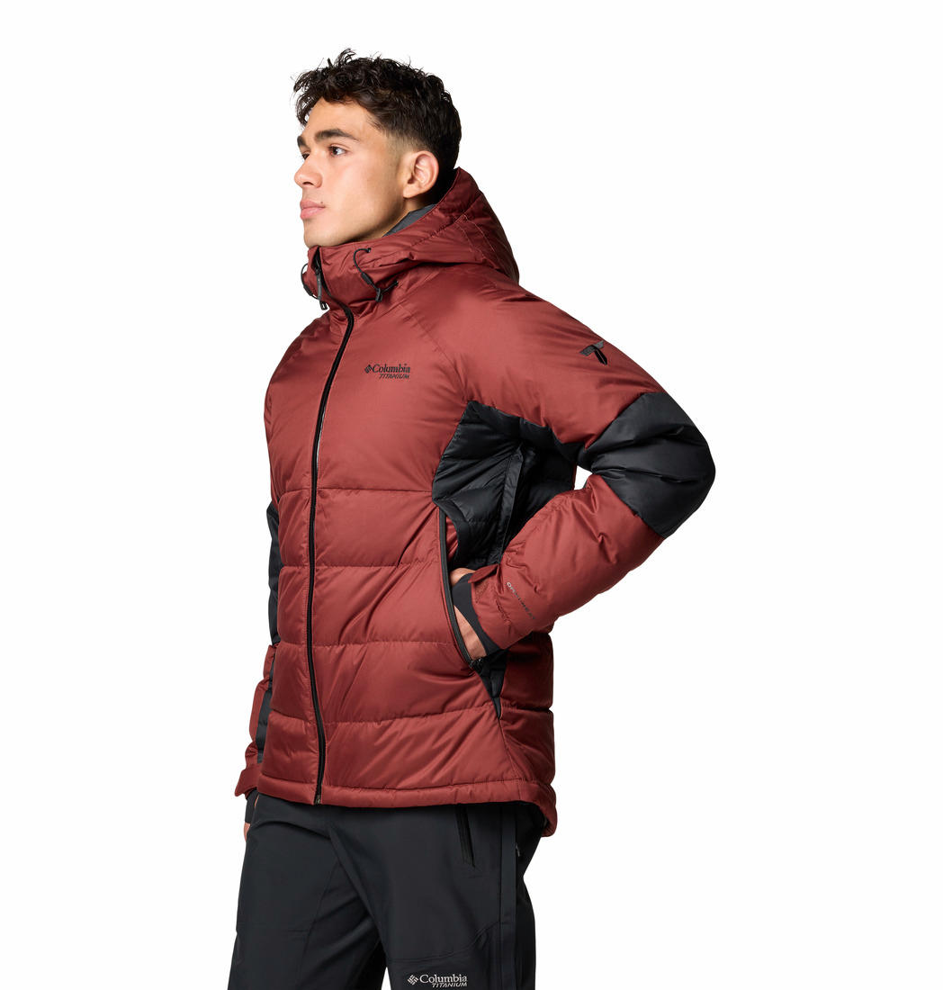 Columbia Mens Red Roaring Fork II Down Jacket