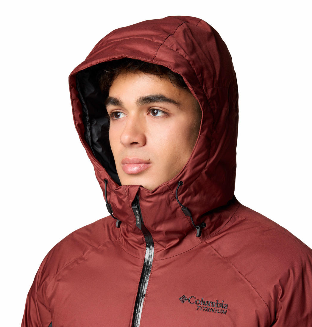 Columbia Mens Red Roaring Fork II Down Jacket