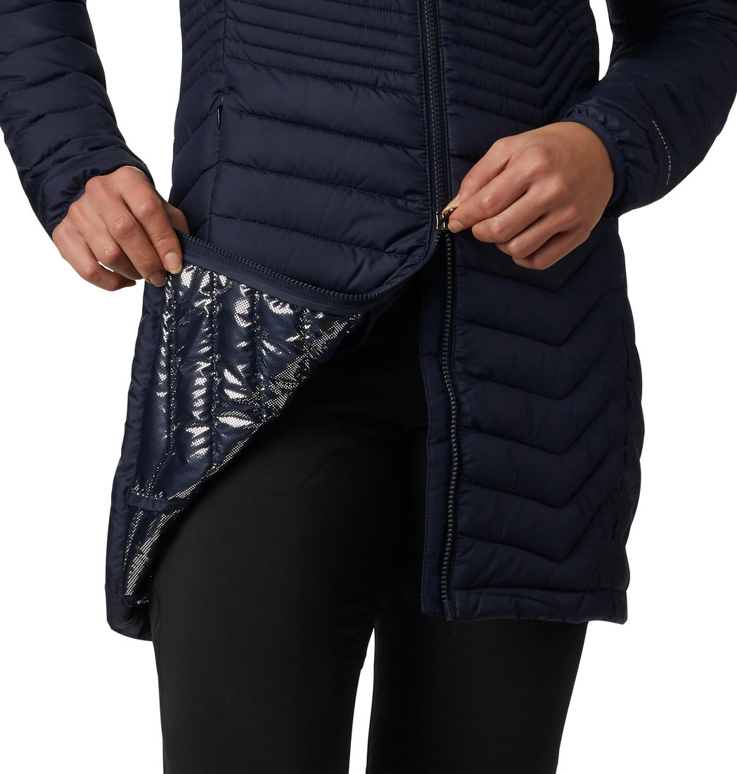 Columbia Women Navy Blue Powder Lite Mid Jacket