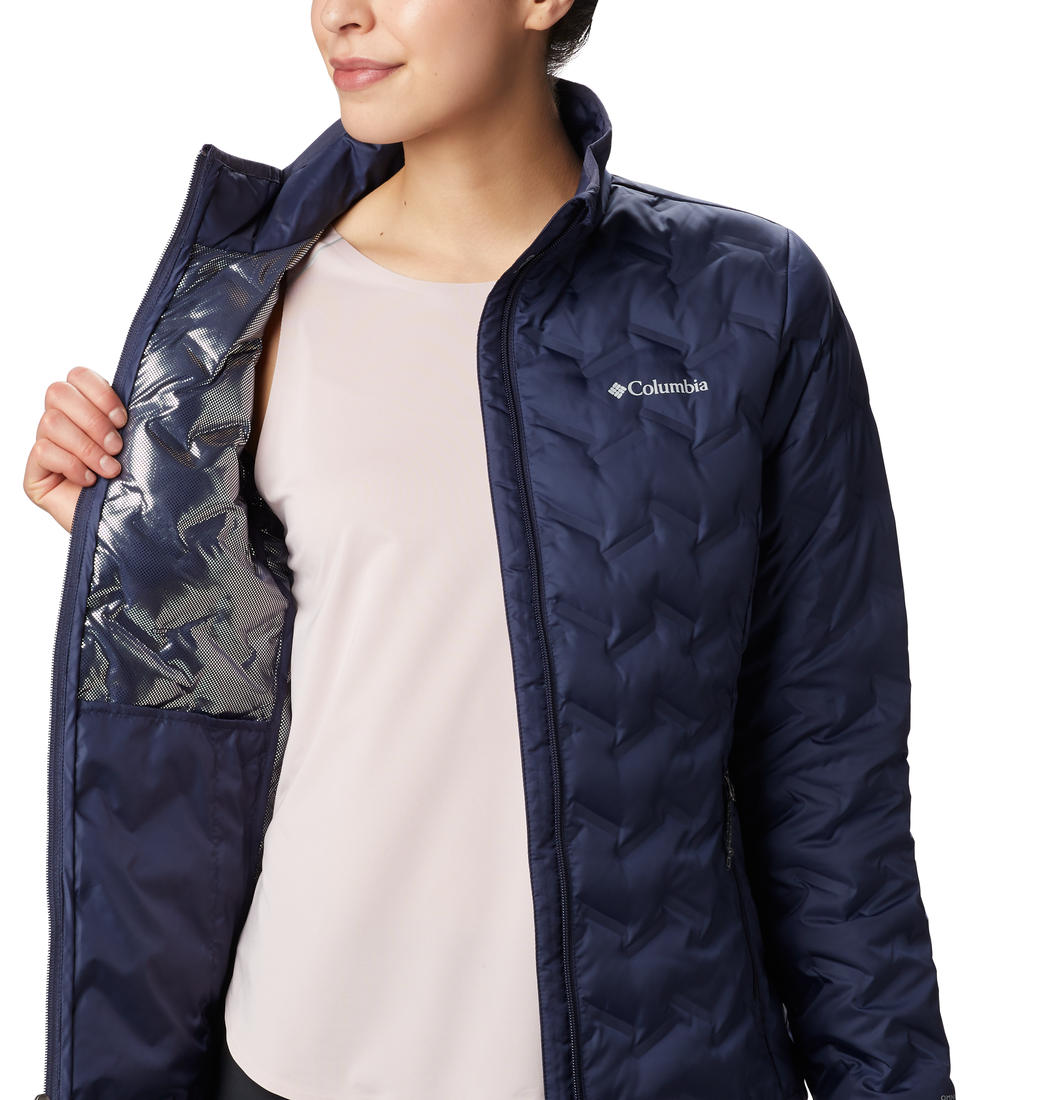 Columbia Women Navy Blue Delta Ridge Down Jacket