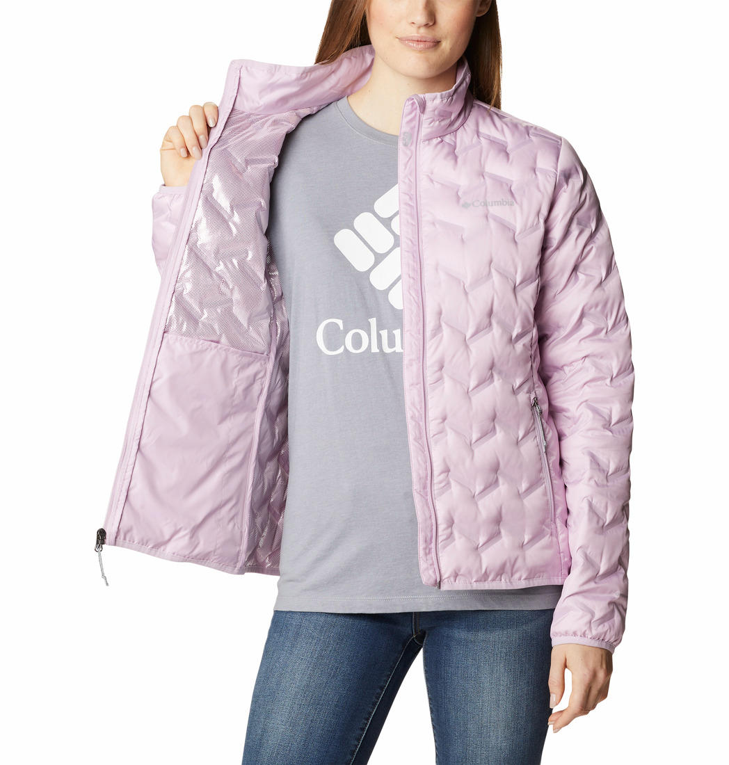 Columbia Women Purple Omni-Heat Reflective Delta Ridge Down Jacket
