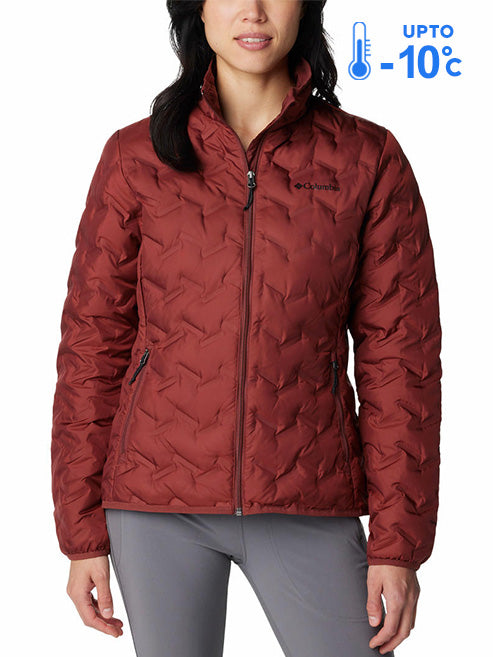 Columbia Women Red Omni-Heat Reflective Delta Ridge Down Jacket