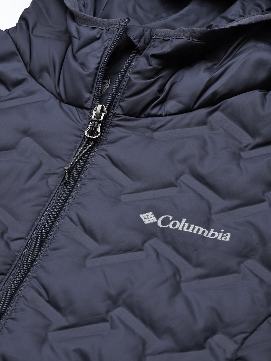 Columbia Women Blue Omni-Heat Reflective Delta Ridge Hooded Down Jacket