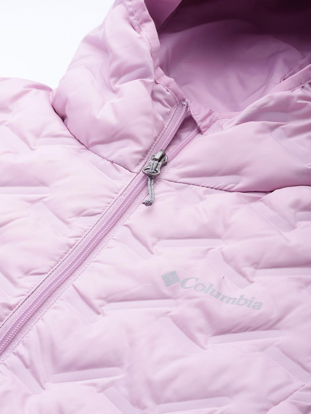 Columbia Women Purple Omni-Heat Reflective Delta Ridge Hooded Down Jacket