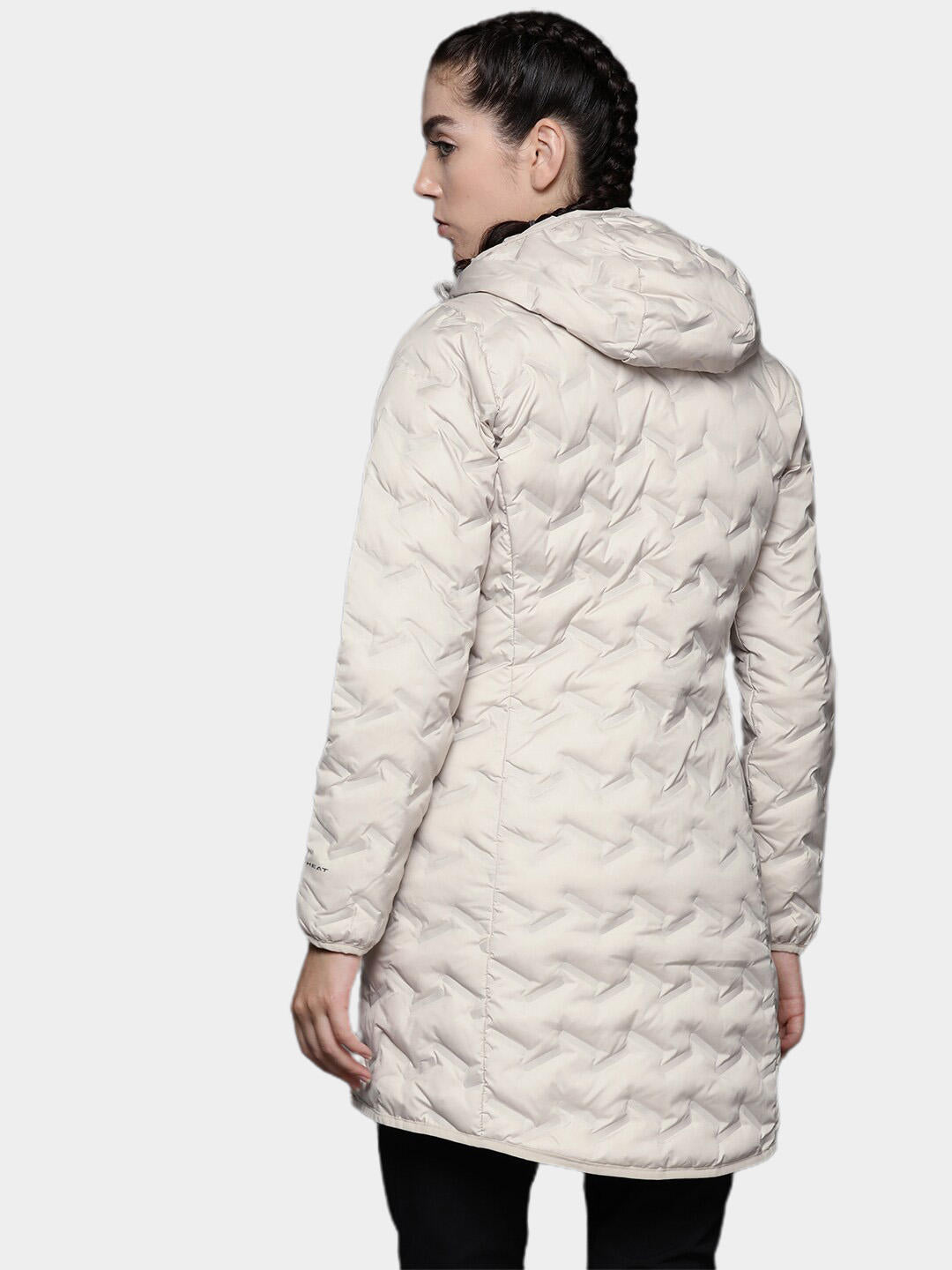 Columbia Women Beige Delta Ridge Long Down Jacket
