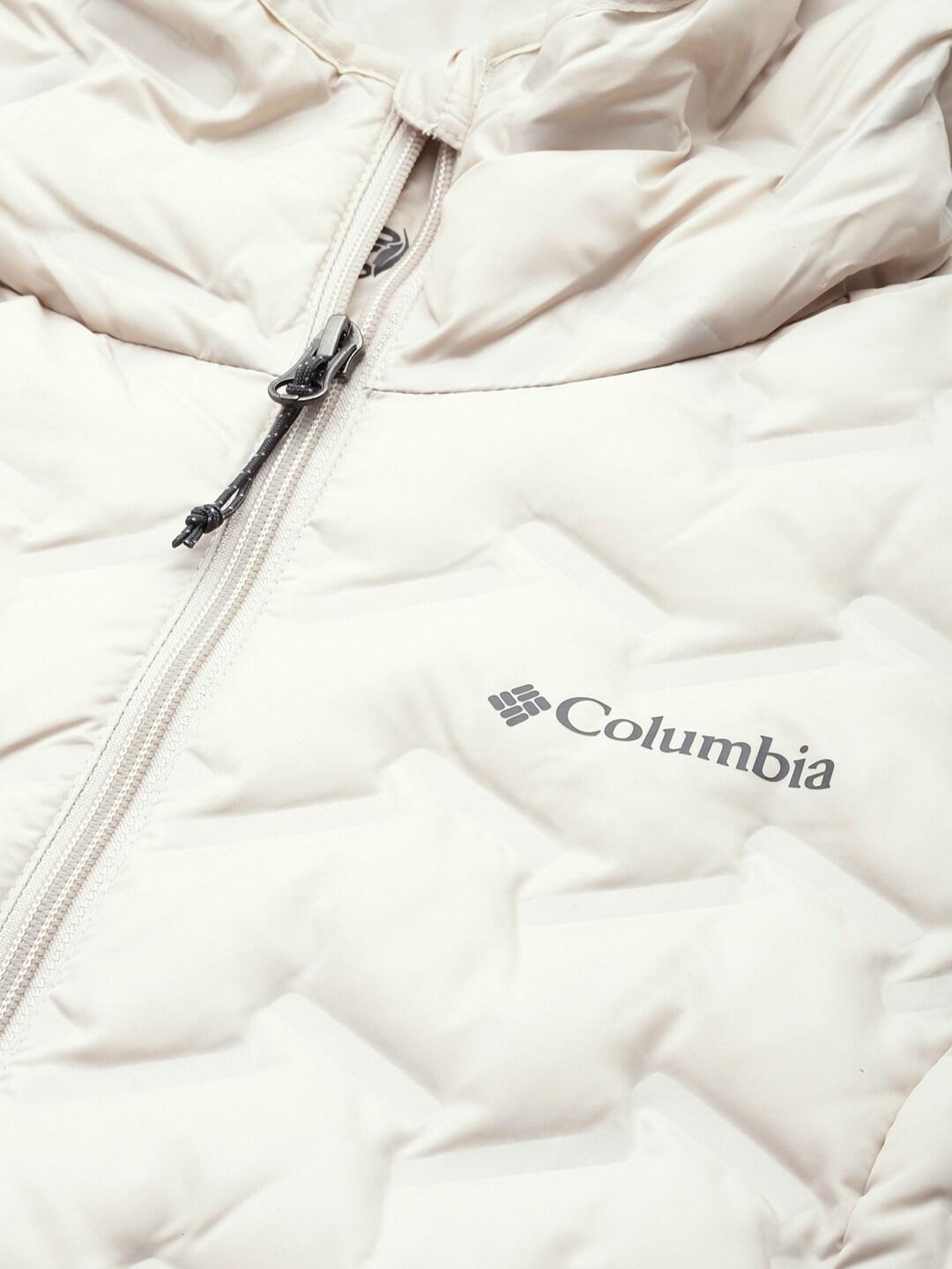 Columbia Women Beige Delta Ridge Long Down Jacket