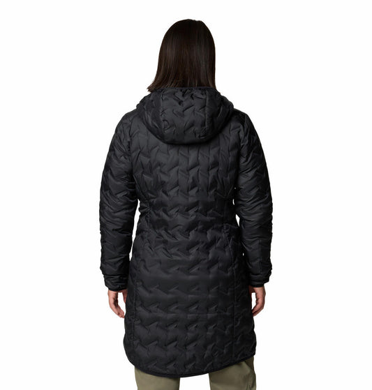 Columbia Womens Black Delta Ridge II Long Down Jacket