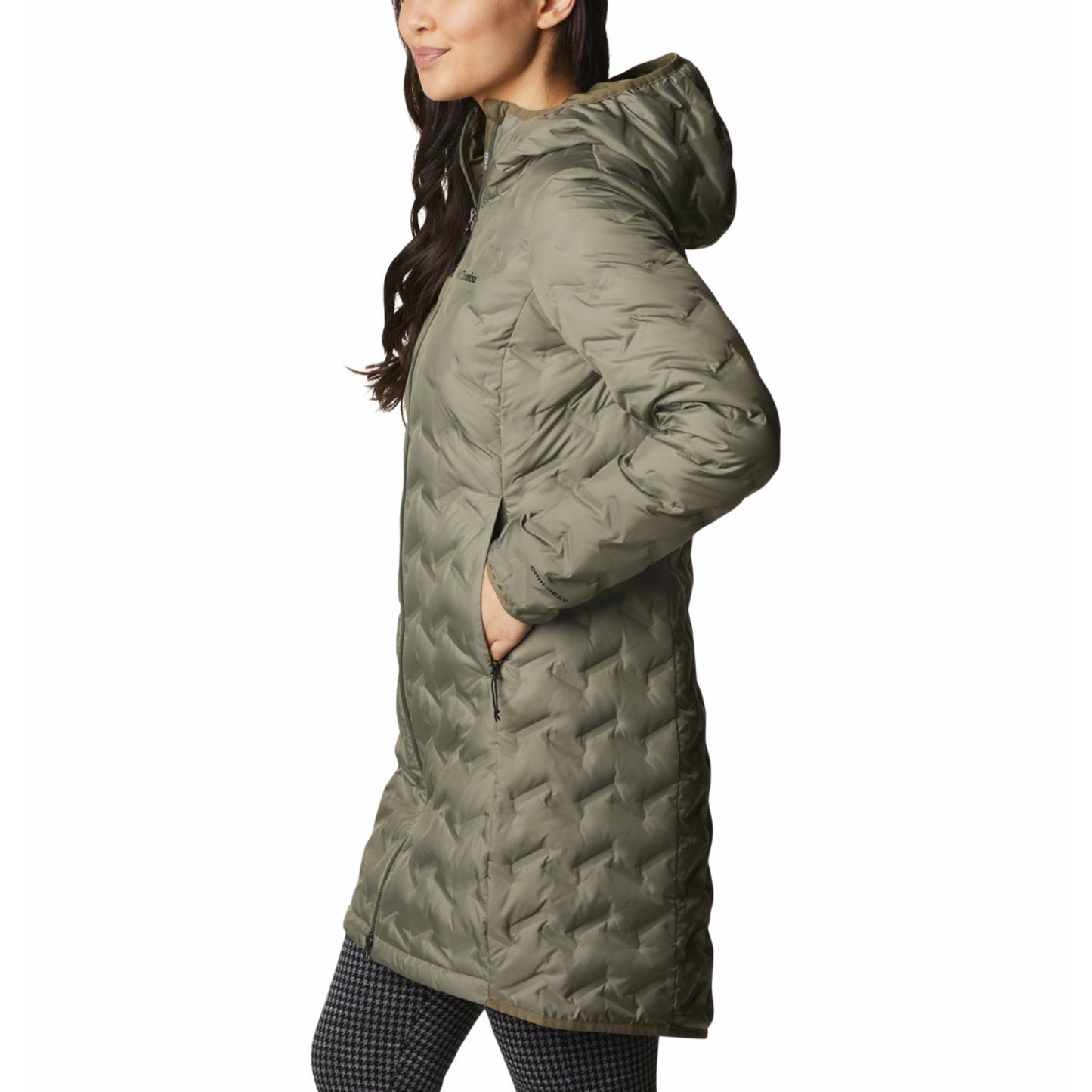 Columbia Women Green Omni-Heat Reflective Delta Ridge II Down Jacket