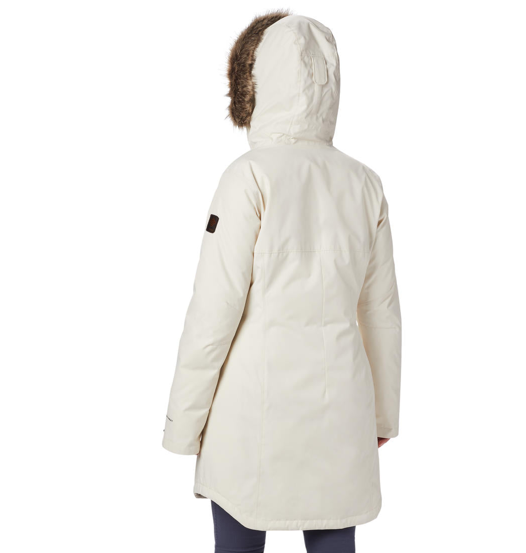 Columbia Women White Suttle Mountain Long Insulated Jacket
