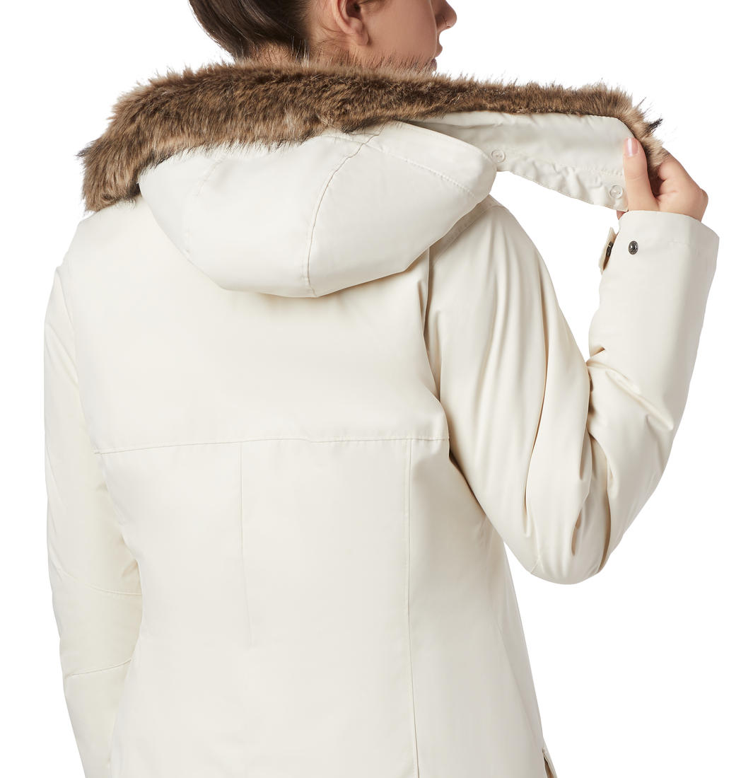 Columbia Women White Suttle Mountain Long Insulated Jacket