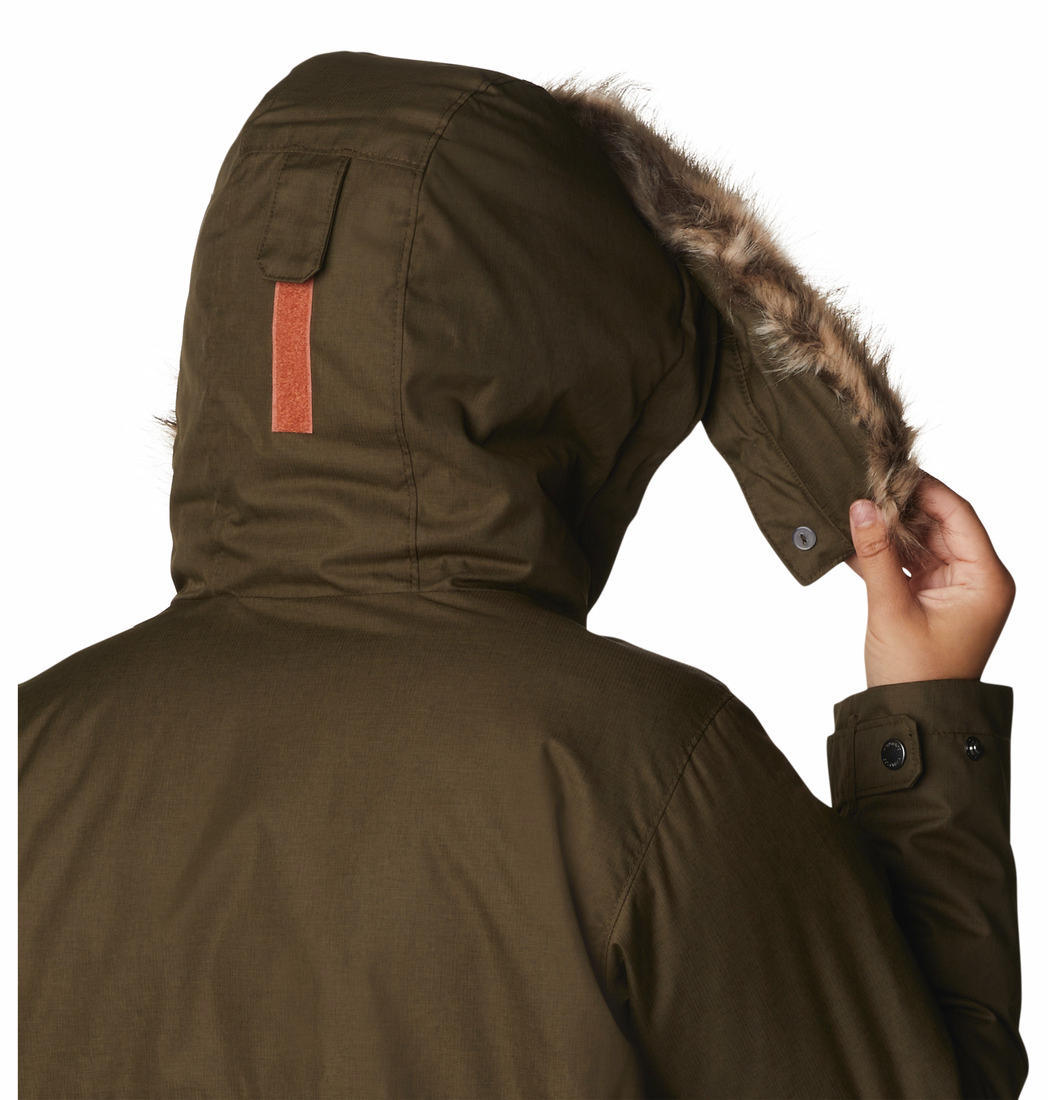 Columbia Women Olive Suttle Mountain Long Insulated Jacket