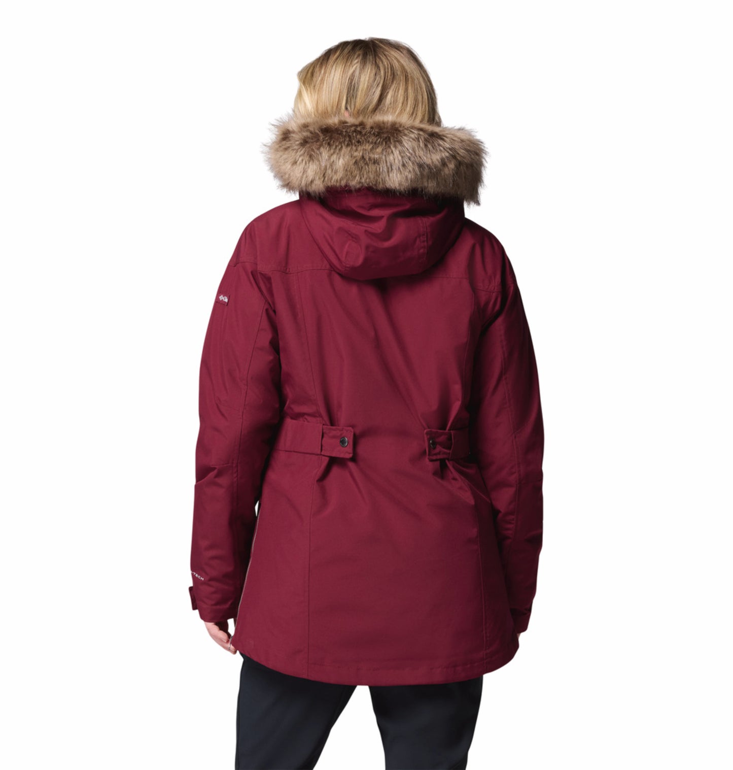 Columbia Women Maroon OmniHeat Reflective Suttle Mountain Insulated Jacket