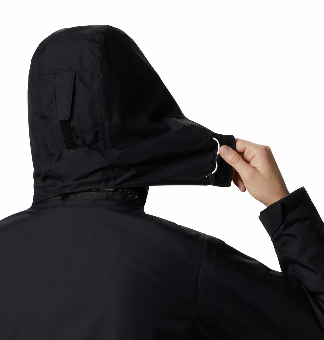 A Women Wearing Columbia Women Black Bugaboo II Fleece Interchange Jacket