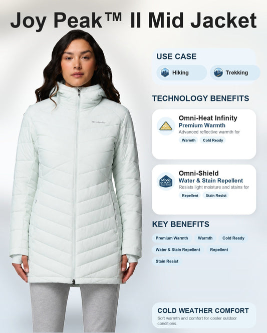 women green omni heat infinity joy peak ii jacket