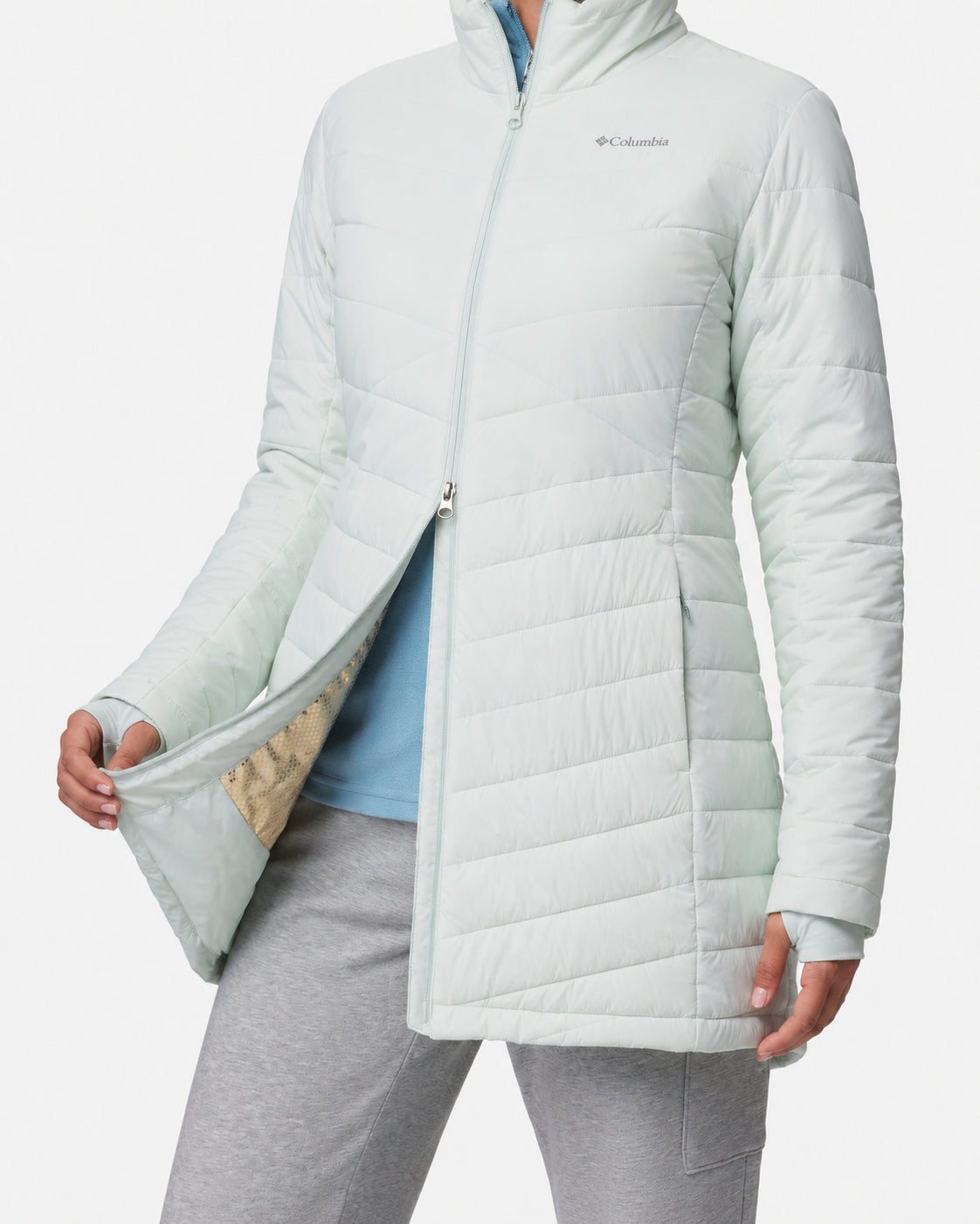 women green omni heat infinity joy peak ii jacket