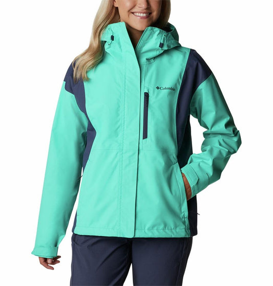 Columbia Women Green Hikebound Rain Jacket
