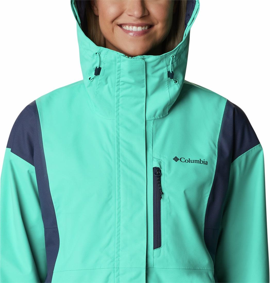 Columbia Women Green Hikebound Rain Jacket