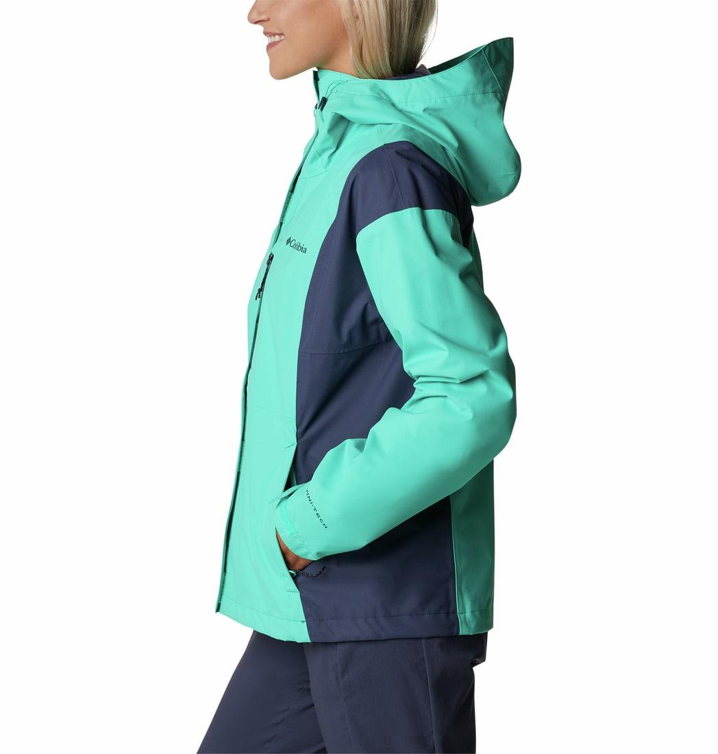 Columbia Women Green Hikebound Rain Jacket