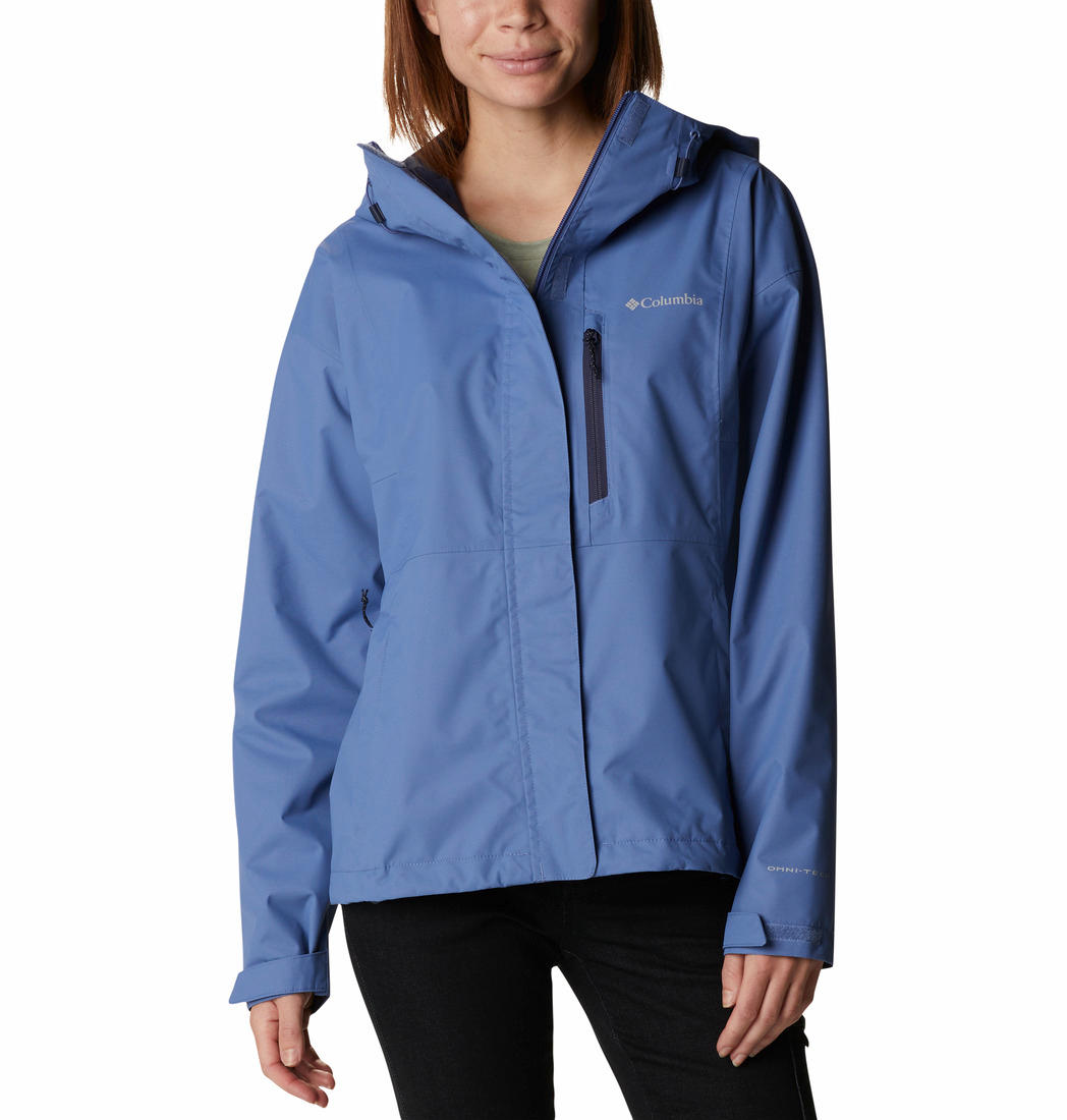 Columbia Women Blue Omni-Tech Hikebound Waterproof Rain Jacket
