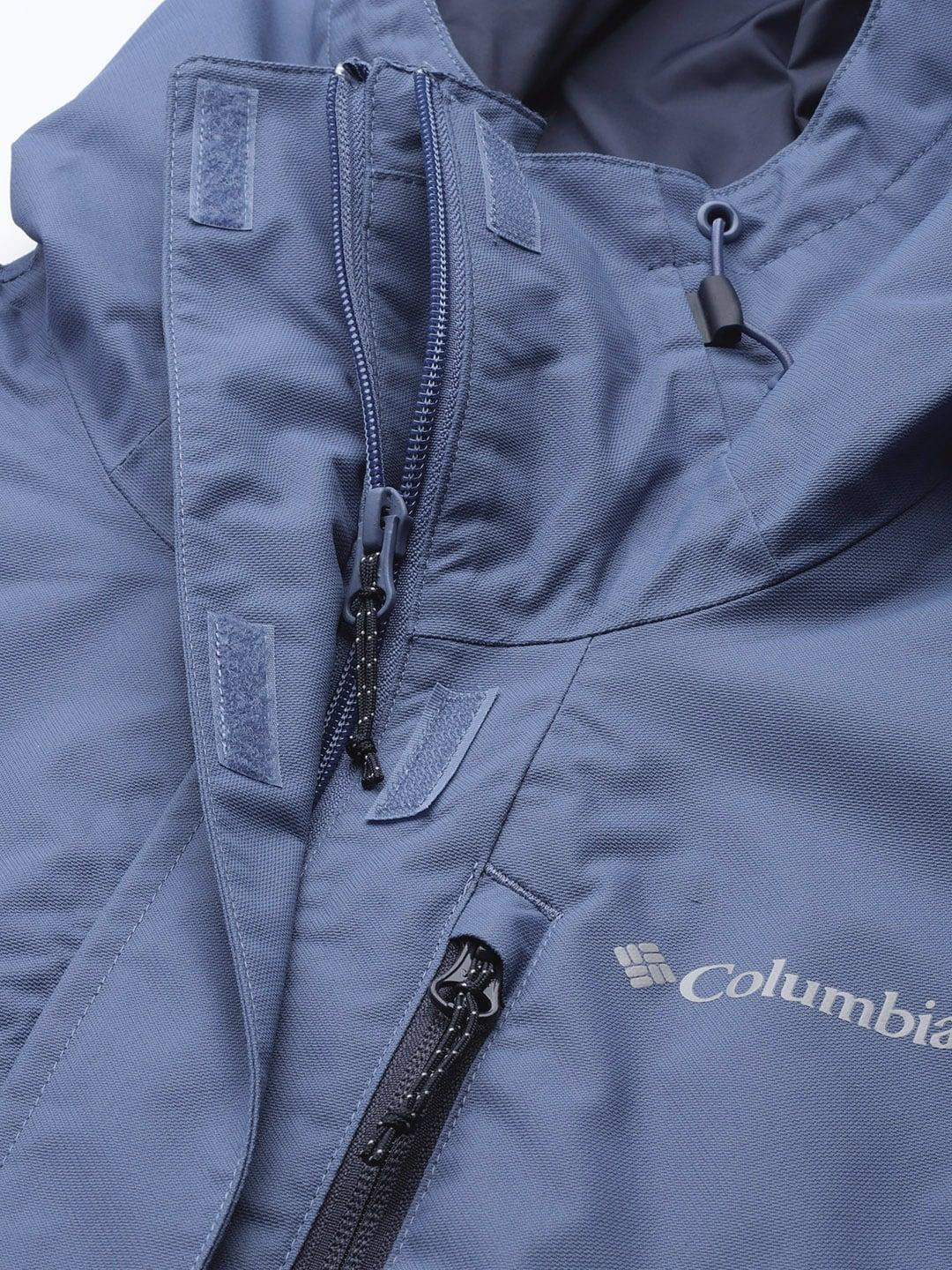 Columbia Women Blue Omni-Tech Hikebound Waterproof Rain Jacket