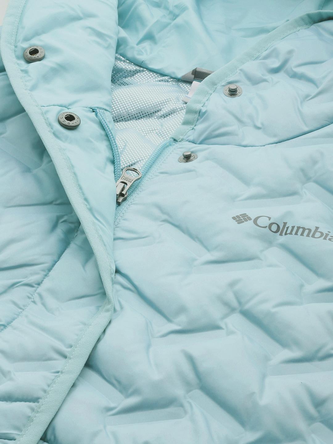Columbia Women Blue Delta Ridge Hooded Vest