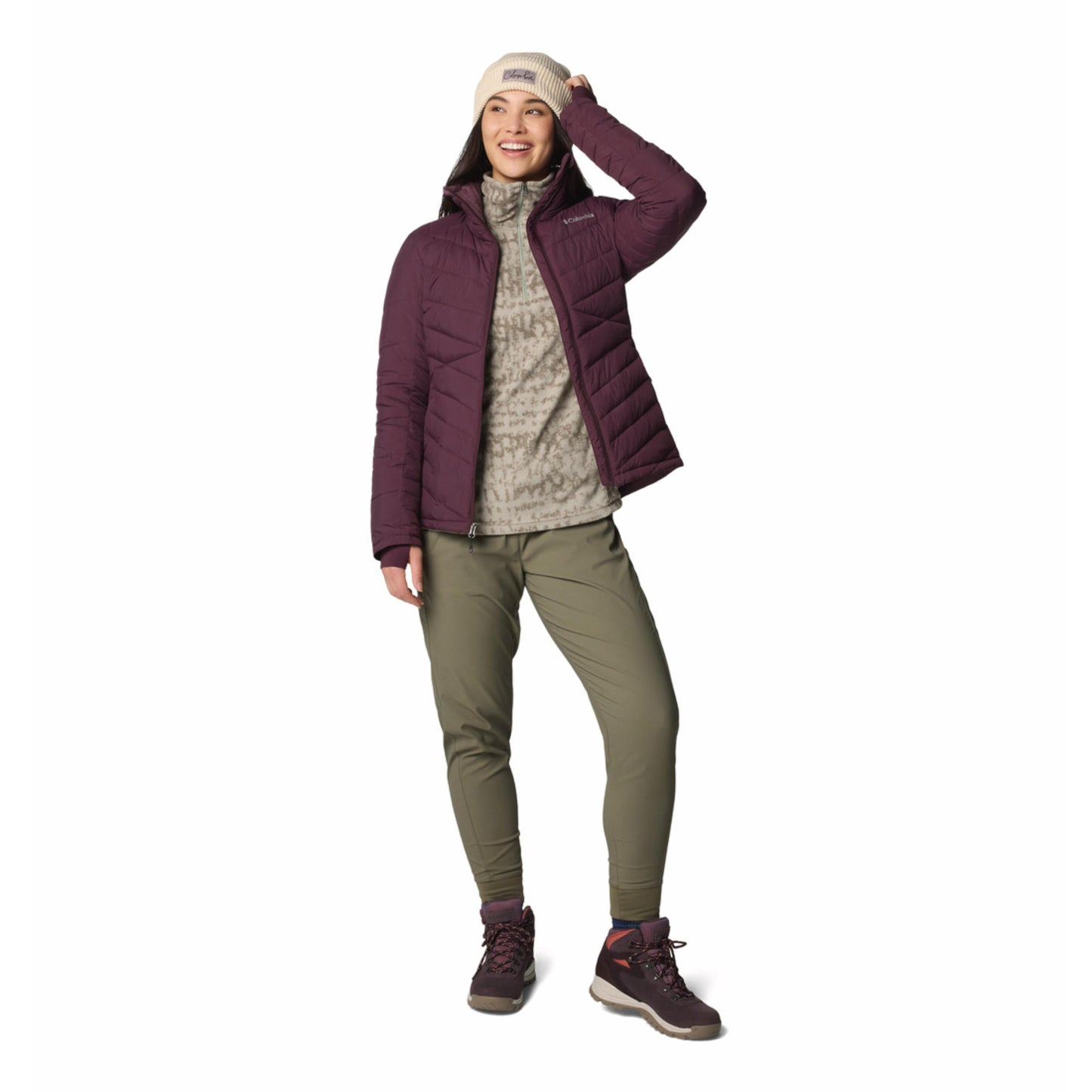 Columbia Women Red Joy Peak II Full Zip Jacket