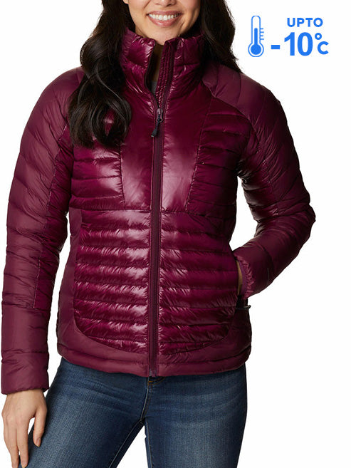 Columbia Women Purple Omni-Heat Inifnity Labyrinth Loop Down Jacket
