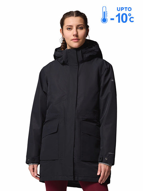 Columbia Women Black Omni-Heat Infinity Pulaski Parka Jacket