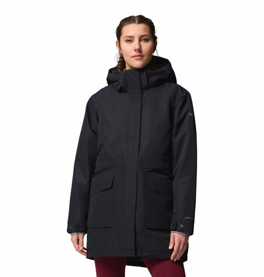 women black omni heat infinity pulaski parka jacket